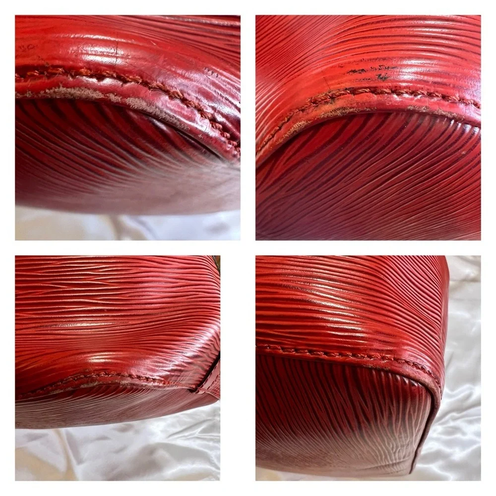 Louis Vuitton Epi Noé Bucket Bag in Castillan Red